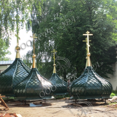 Изготовление куполов и крестов для Собора Рождества Богородицы в Свято-Троицком Ипатьевском мужском монастыре (г. Кострома)